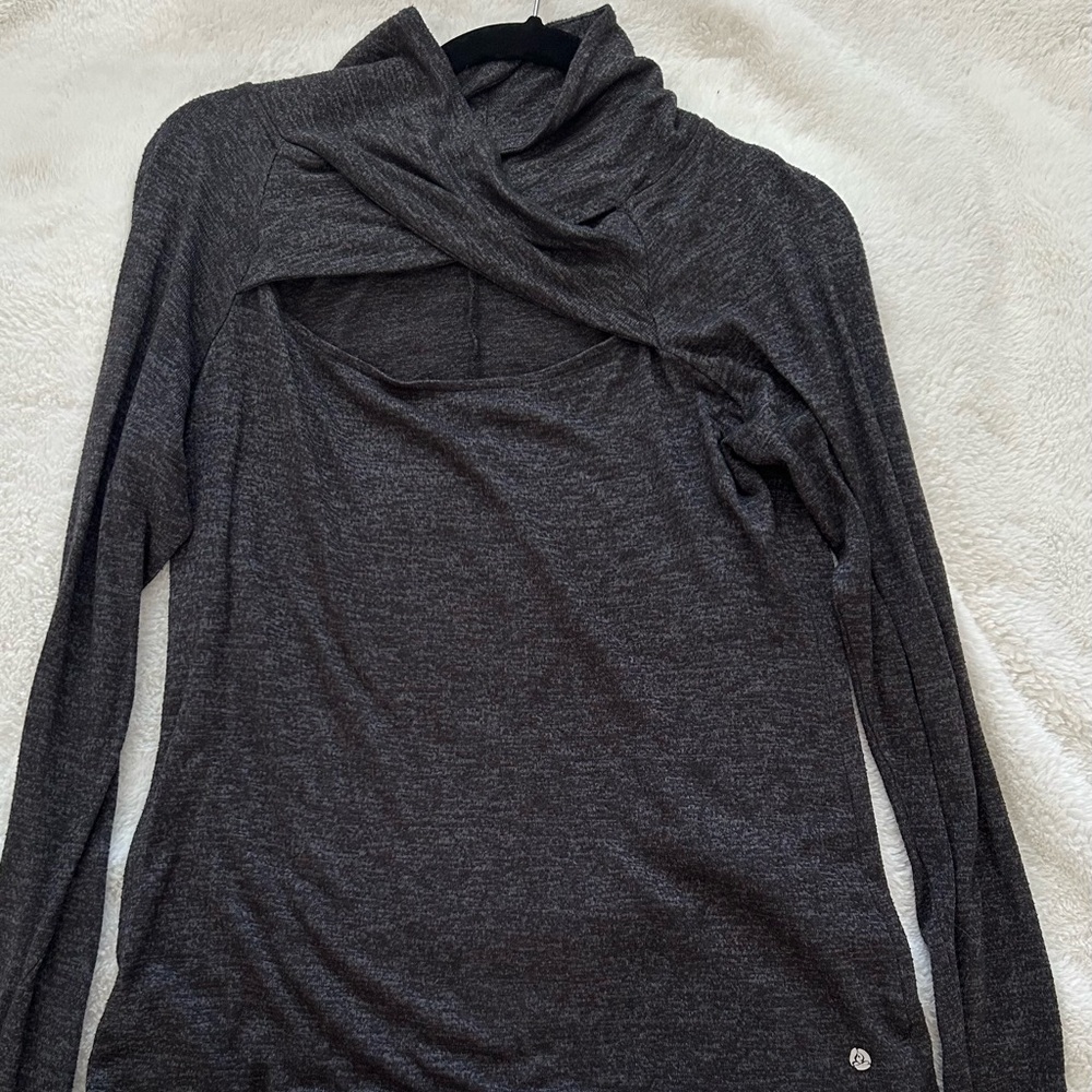 Dark Gray Long Sleeve Top